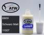 Preview: BMW, Schwarz Matt, 11007: 20ml Lackstift, von ATW Autoteile West.